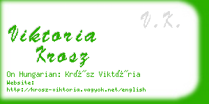 viktoria krosz business card